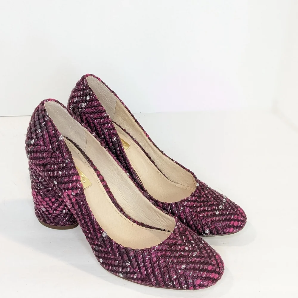 Louise et Cie tweed wool blend heels